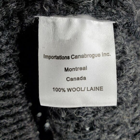 New Rue Saint Patrick Mens Fisherman Sweater Cable Gray Wool Ireland Size XXL - Picture 4 of 4